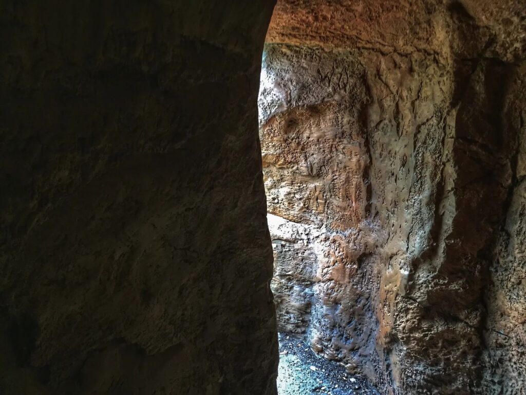 exiting the tunnel on tom sawyer island at magic kingdom